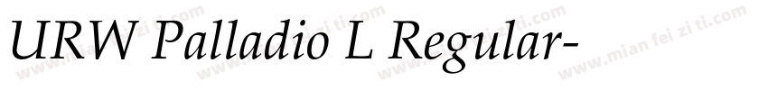 URW Palladio L Regular字体转换